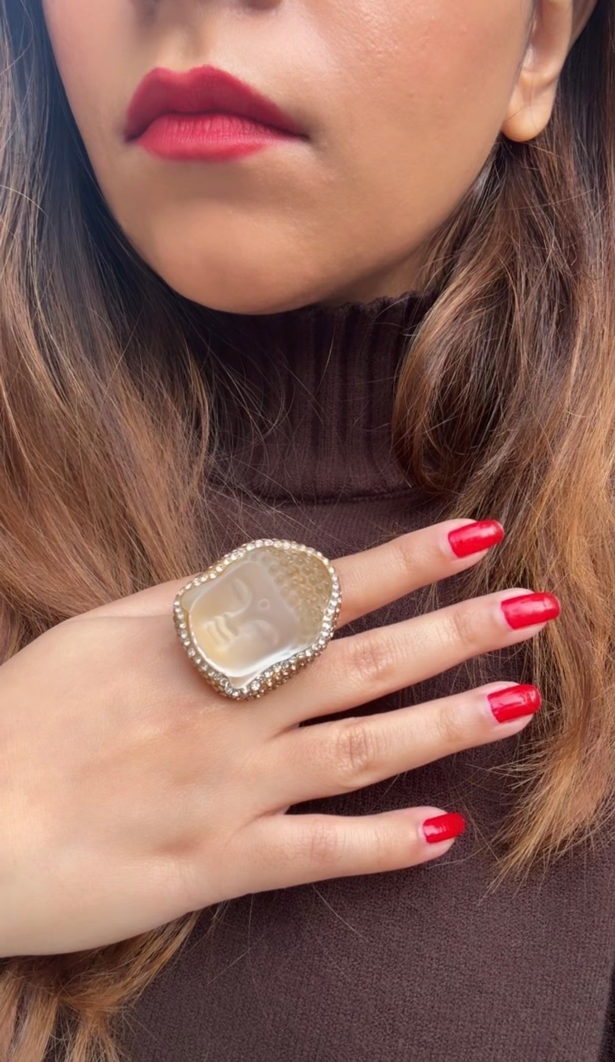 Serene buddha ring (big)