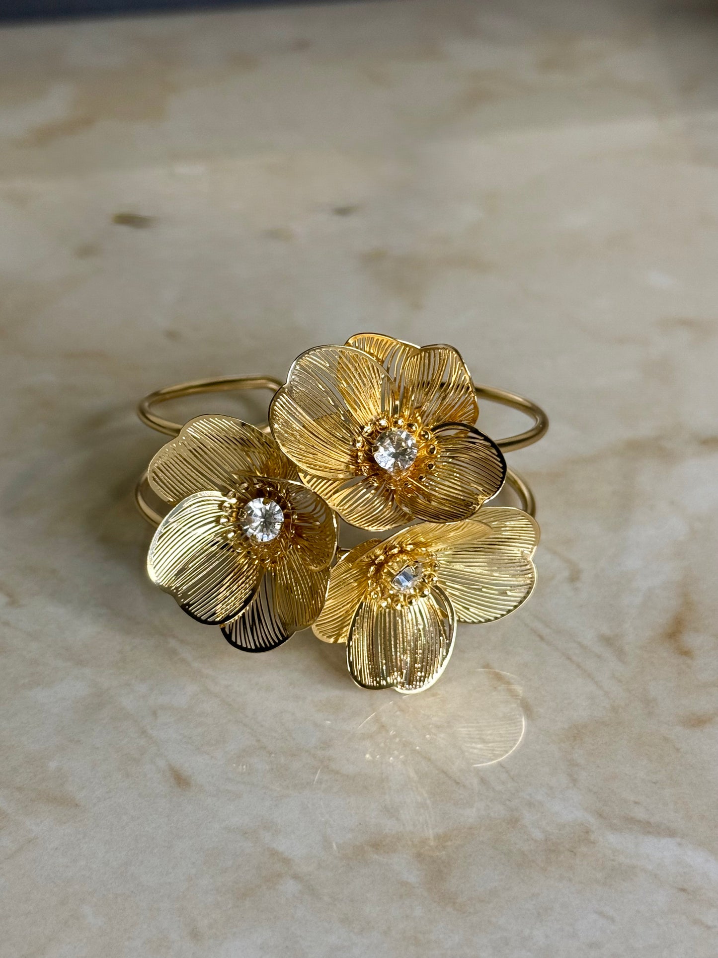 Golden Flora Cuff