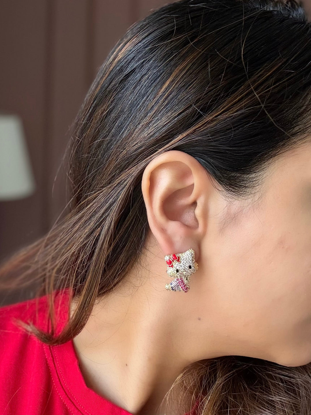 Glam Kitty Studs