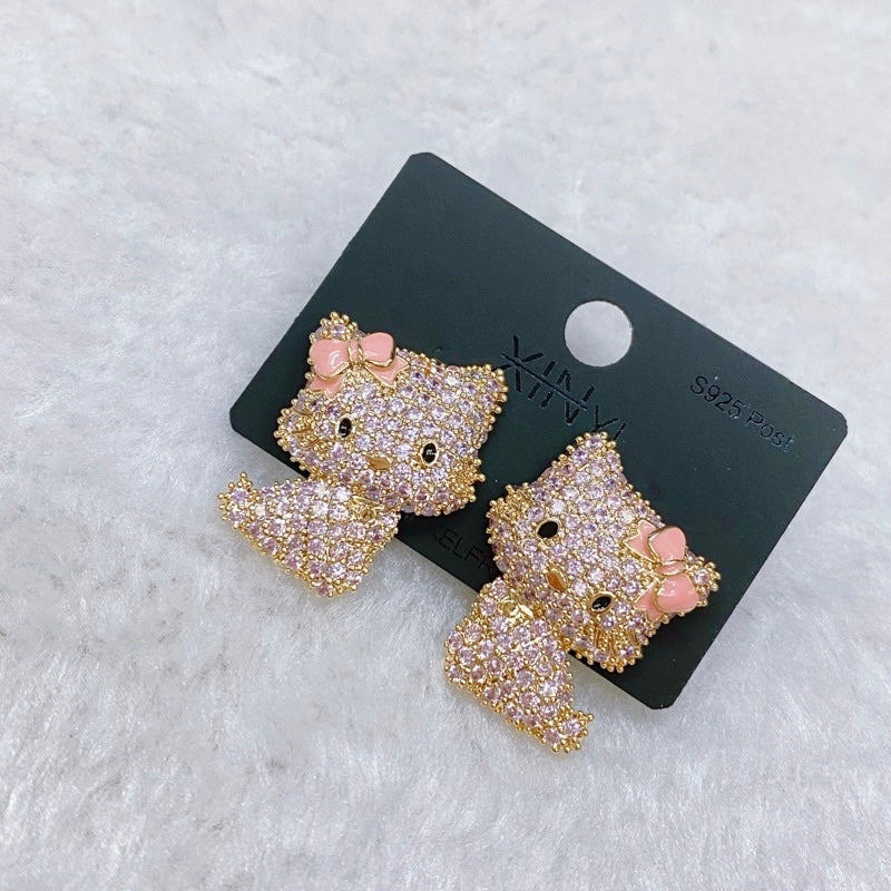 Glam Kitty Studs