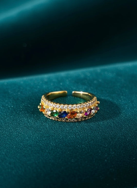 Rainbow Marquise Band