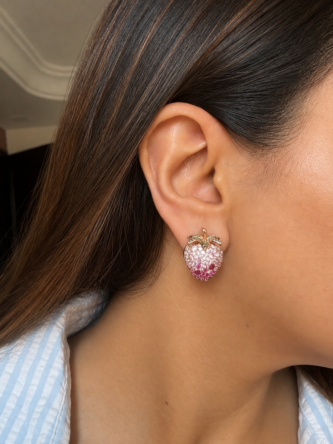 Strawberry Sparkle Studs