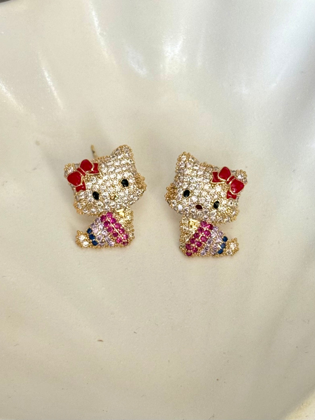Glam Kitty Studs