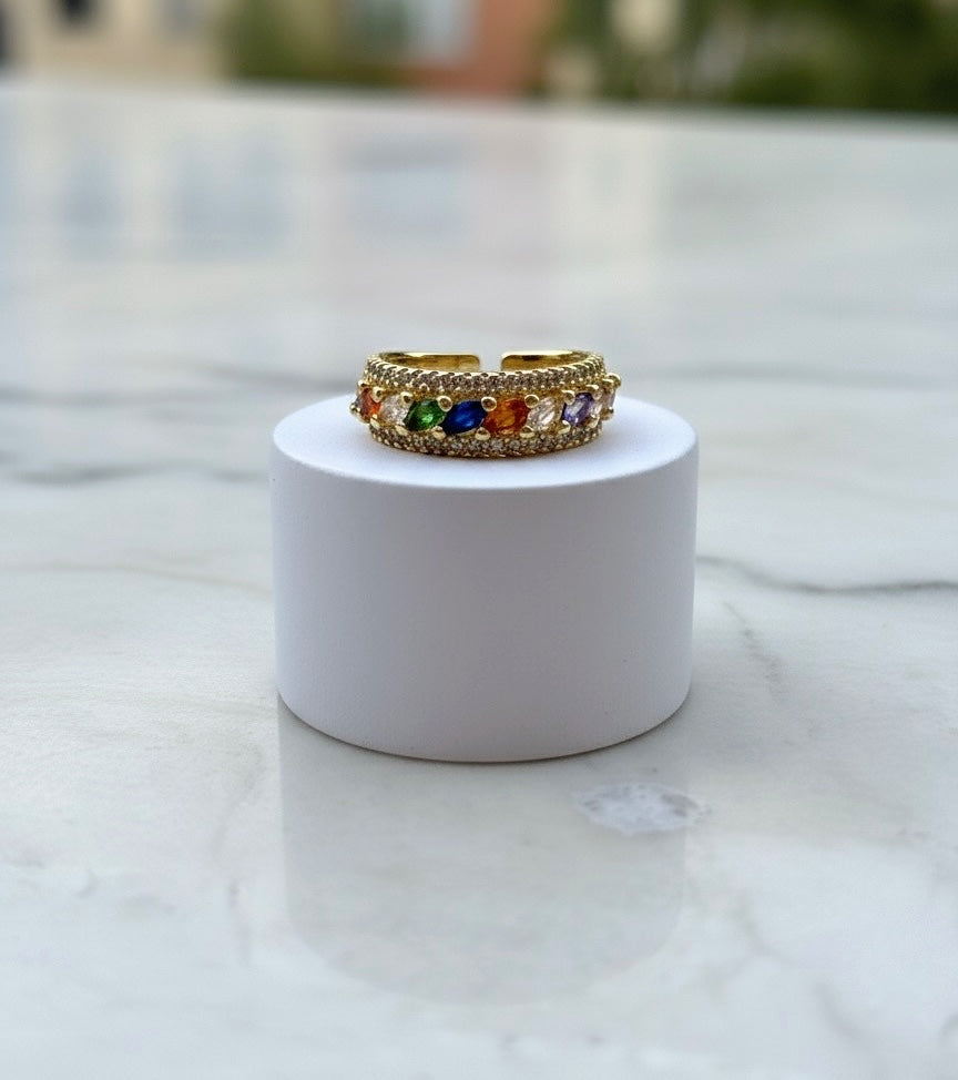 Rainbow Marquise Band