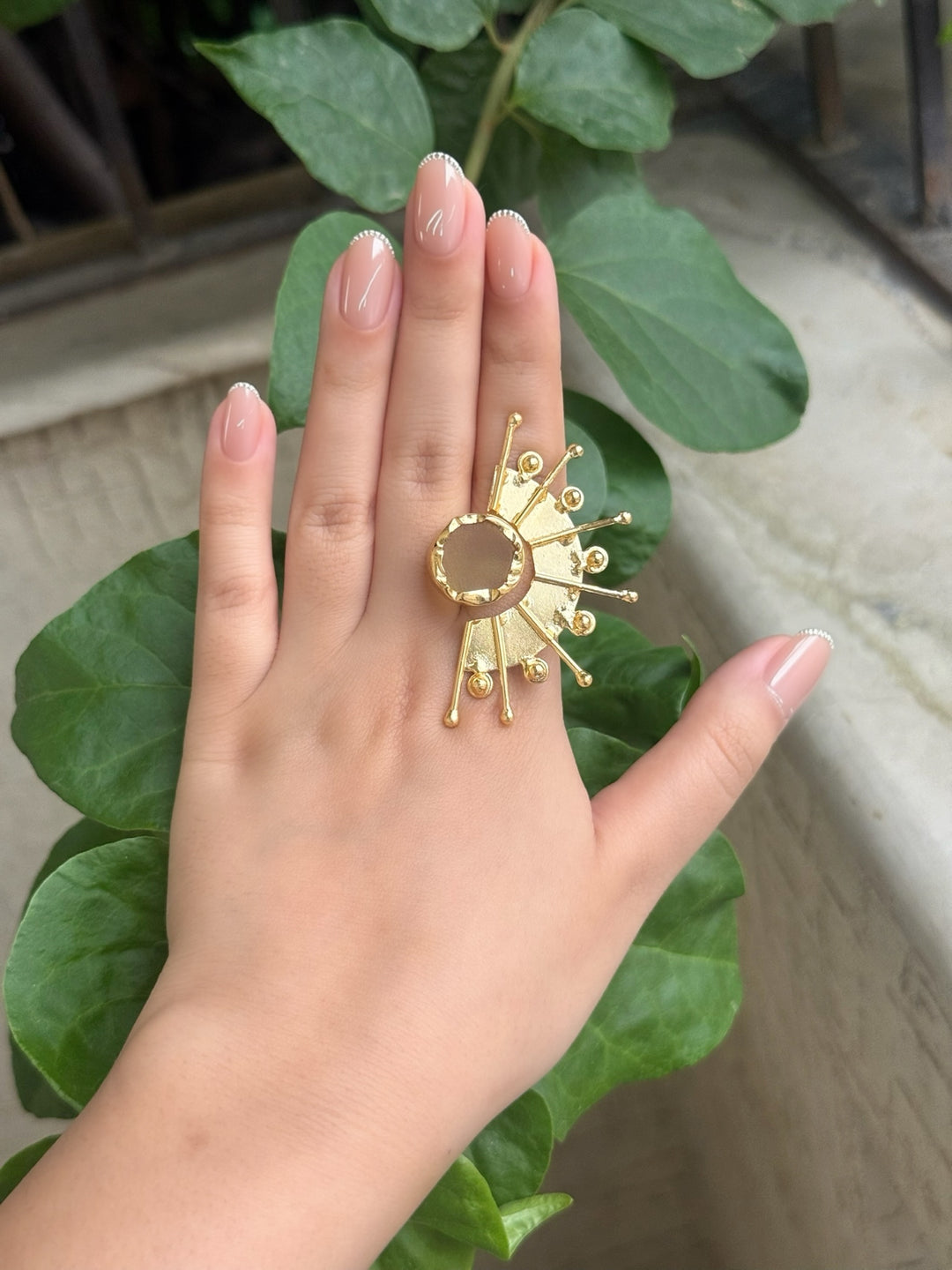 Golden Starburst Ring