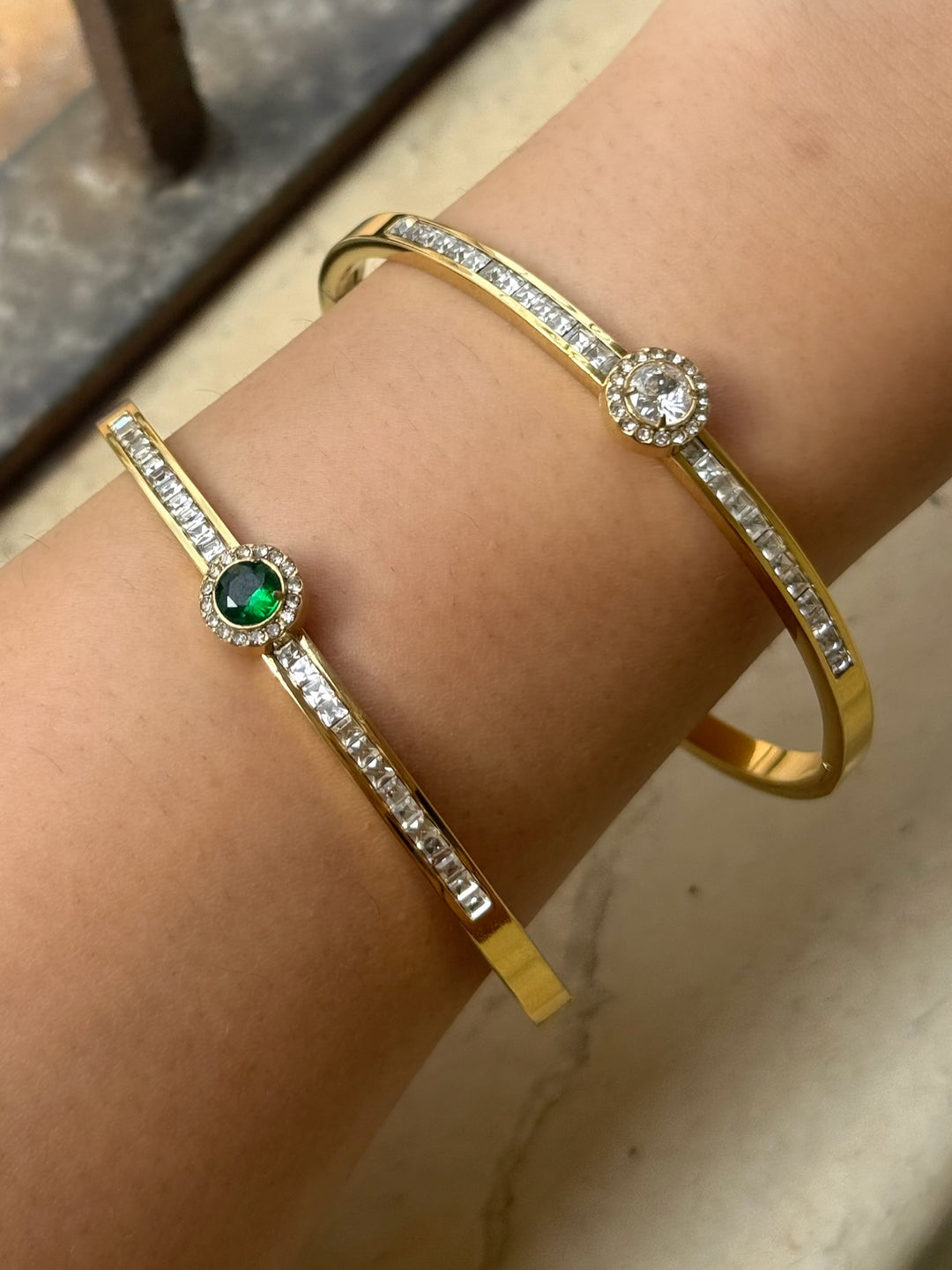 Celeste Solitaire Bangle