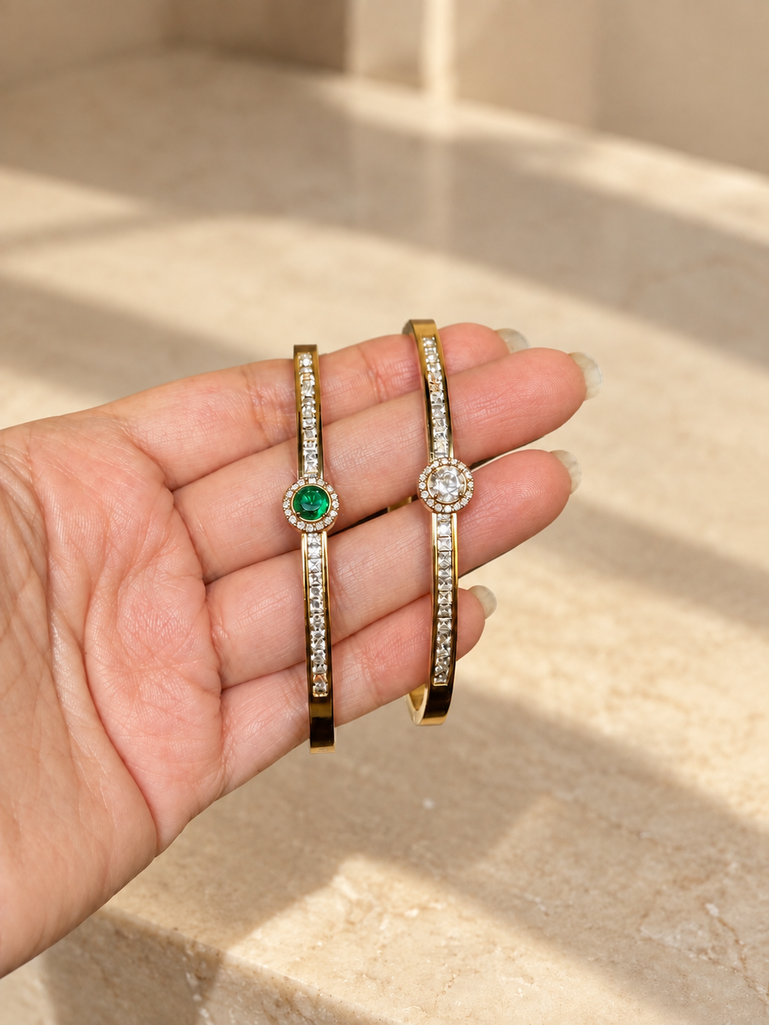 Celeste Solitaire Bangle