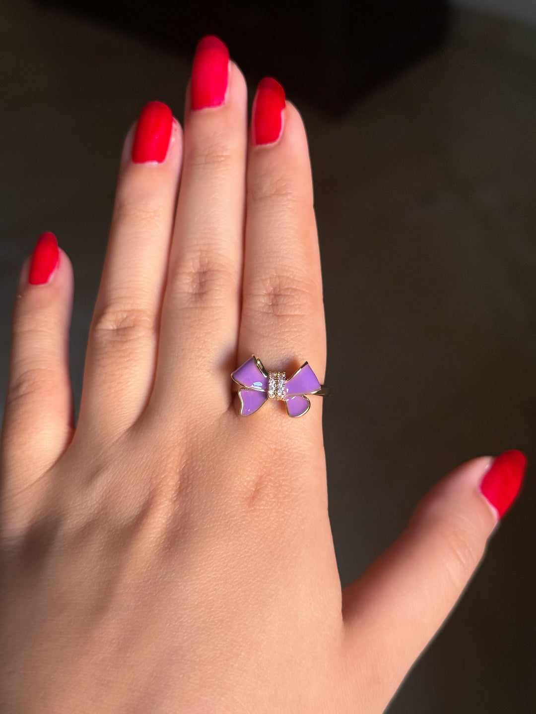 Lavender Loop Ring