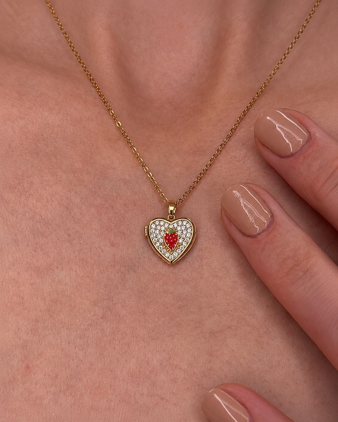Sweetheart Strawberry Necklace